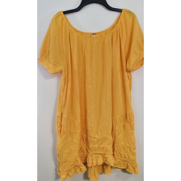 Free People Dress Womens Medium Ruffled Boho Cottagecore Whimsical Fairycore - Picture 3 of 9